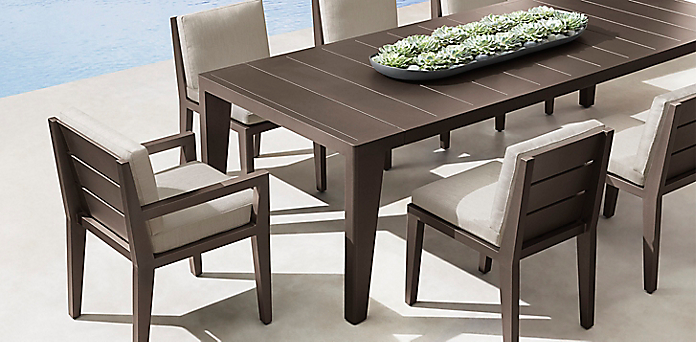 Dining Collections Rh, Dining Table With Material Chairs Canada