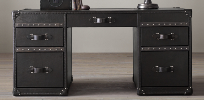 Mayfair Steamer Trunk Collection Old Saddle Black Rh