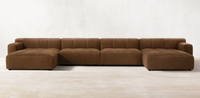 Burano Modular Leather Sectionals