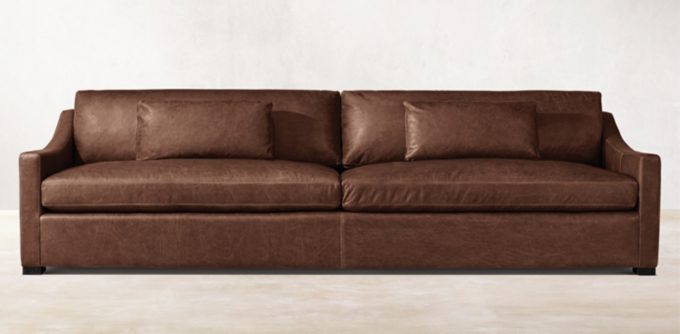 Belgian Leather Classic Slope Arm 