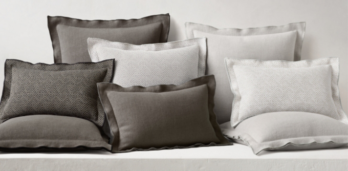 Rh sales modern pillows