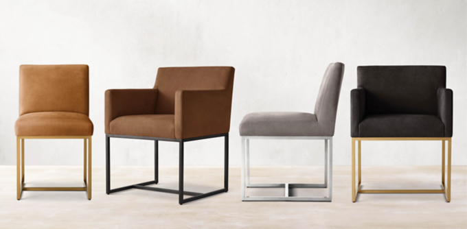 Emery Track Arm Dining Chair