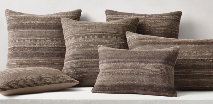 Restoration hardware pillows and hot sale throws