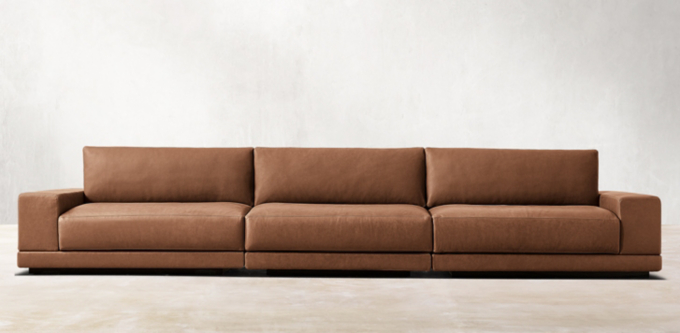 Cortona Modular Leather Full Cushion Back
