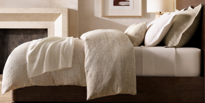 Brushstroke Jacquard Cotton-Wool Bedding Collection