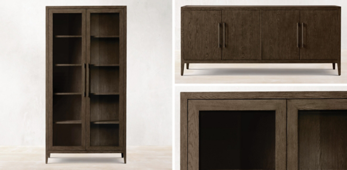 Restoration hardware store tall cabinet