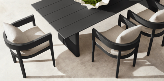 Balmain Aluminum Dining