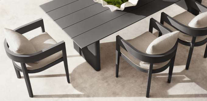 Balmain Aluminum Dining