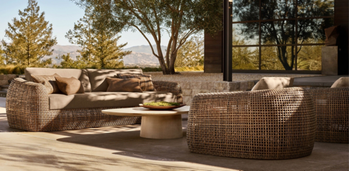 Restoration hardware outdoor deals wicker