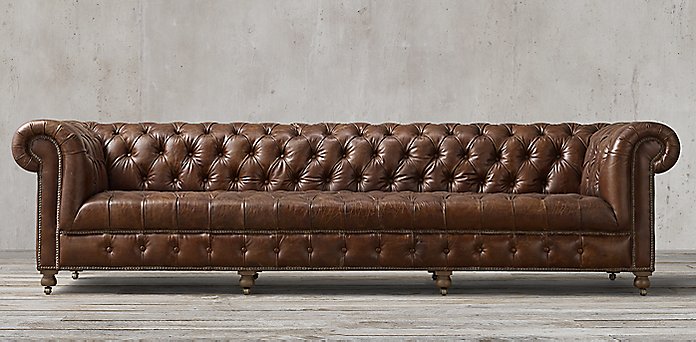 Cambridge Collection Rh, Restoration Hardware Leather Sofa