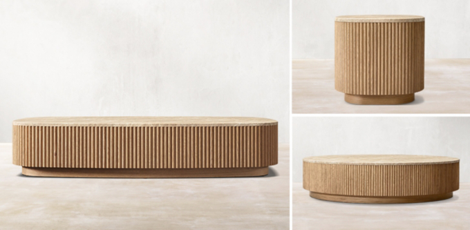 Mulholland Emperador Plinth Coffee Table Collection