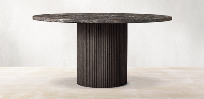 Mulholland Stone Round Dining Table Collection