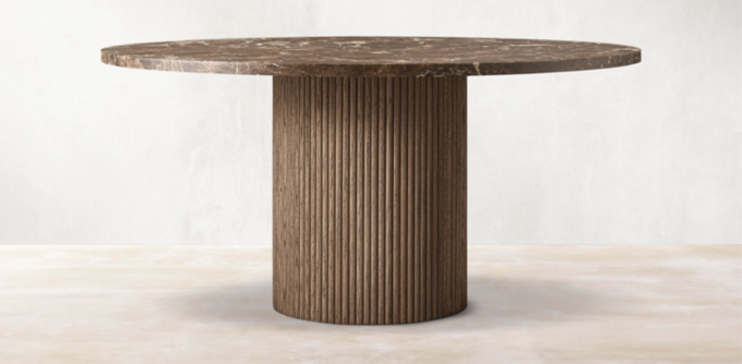 Mulholland Stone Round Dining Table Collection