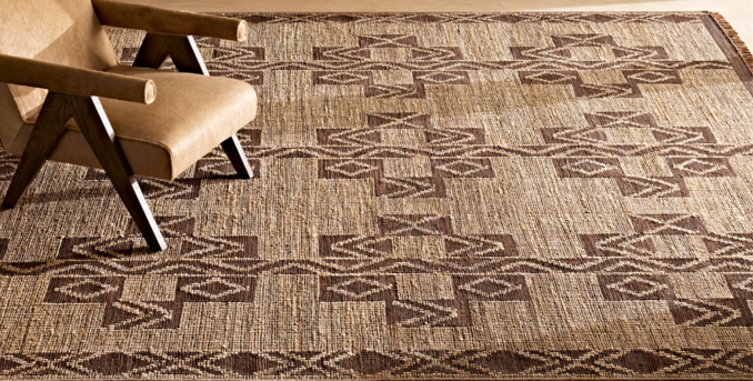 Antalya Jute & Leather Rug