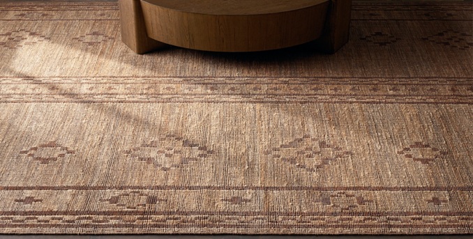Rua Jute & Leather Rug