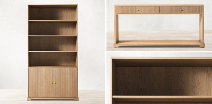 Genevieve Reeded Shelving Collection