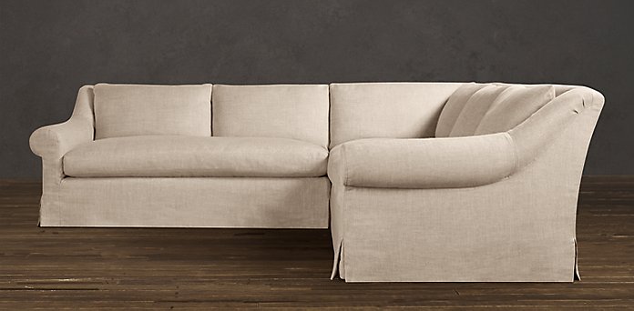Belgian Roll Arm Available Slipcovered, Restoration Hardware Belgian Roll Arm Slipcovered Sofa
