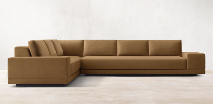 Cortona Full Cushion Back Wide-Arm Sectional    