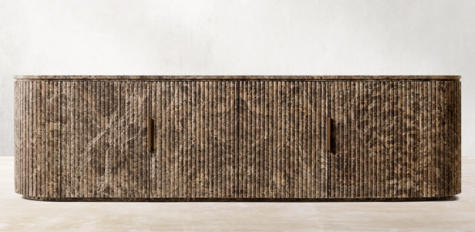 Byron Reeded Stone Media Collection