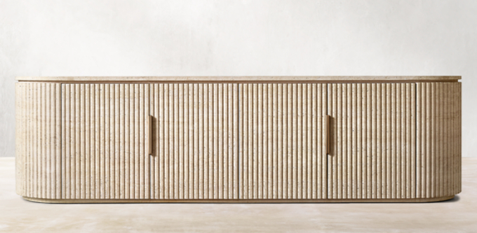 Byron Reeded Stone Media Collection