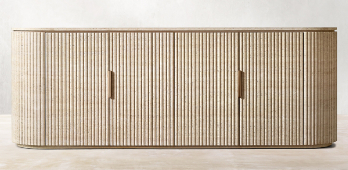 Byron Reeded Stone Sideboard Collection