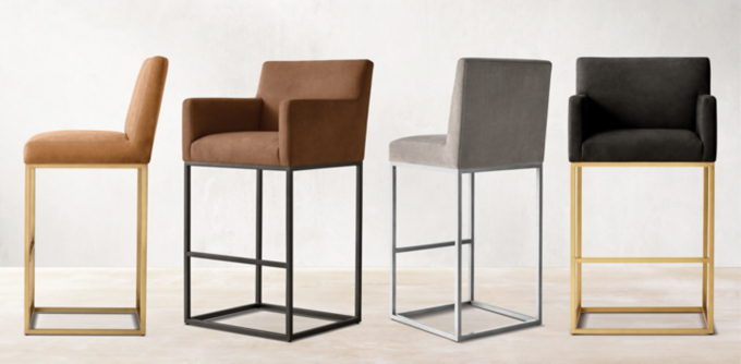 Emery Track Arm Dining Stool Collection