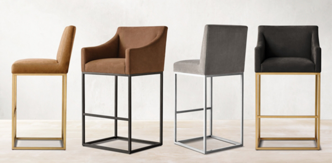 Emery Slope Arm Dining Stool Collection