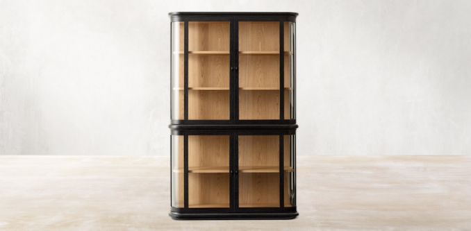 1970s French Vitrine Cabinet Collection