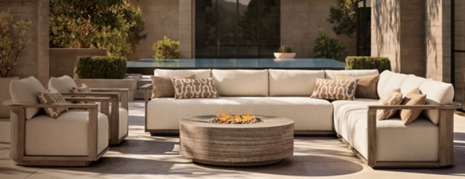 Lagos Teak Sectional