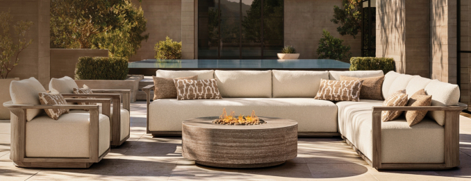 Lagos Teak Sectional