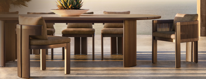 Striata Aluminum Dining