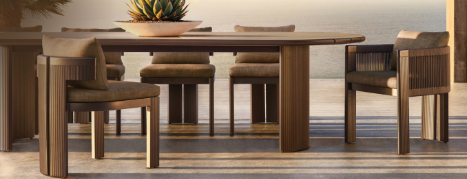 Striata Aluminum Dining