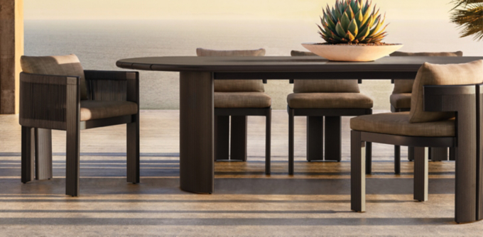 Striata Aluminum Dining