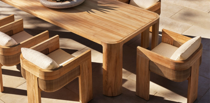Sedona Cane Teak Dining