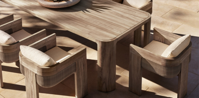 Sedona Cane Teak Dining