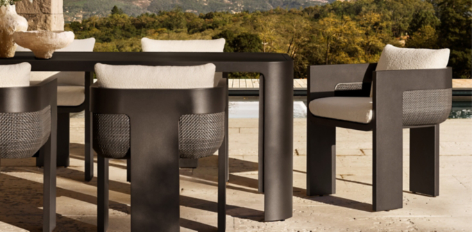 Sedona Cane Aluminum Dining