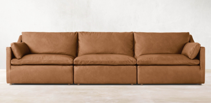 Cloud Modular Leather Slope Arm 