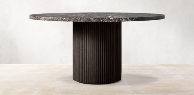 Byron Emperador Round Dining Table Collection