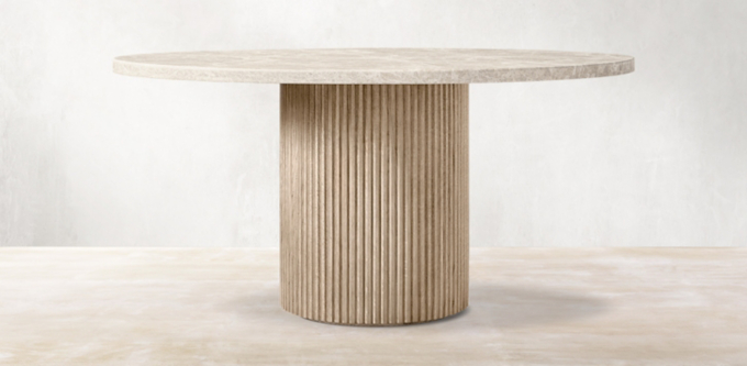 Byron Emperador Round Dining Table Collection