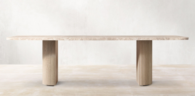 Byron Emperador Dining Table Collection