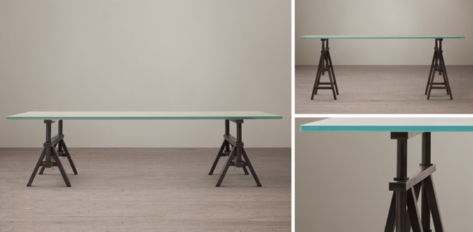 Industrial Sawhorse Collection Bronze Rh