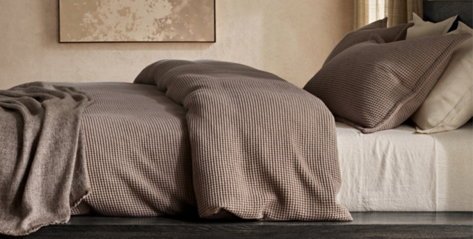 Organic Cotton Waffle-Weave Bedding Collection