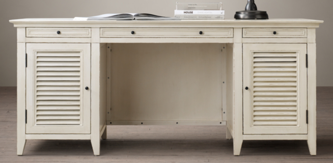 Shutter Collection Distressed White Rh