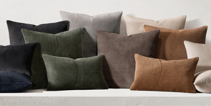 Geometric Velvet Pillow Collection