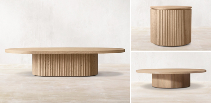 Byron Pedestal Coffee Table Collection