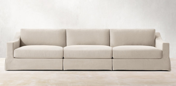 Modena Slipcovered Modular Slope Arm