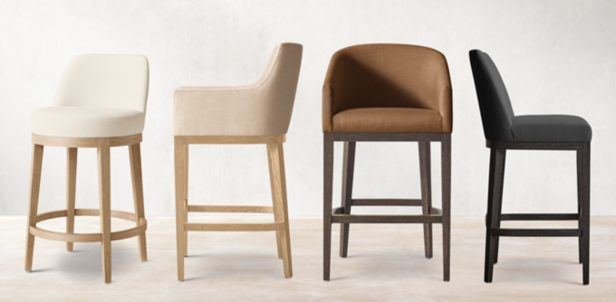 Morgan Curved-Back Stool Collection