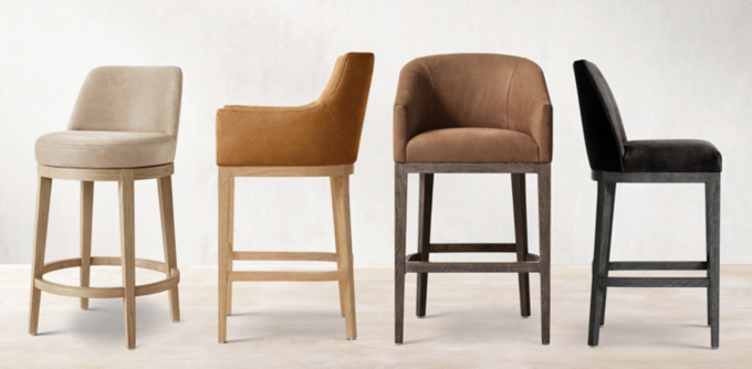 Morgan Curved-Back Stool Collection