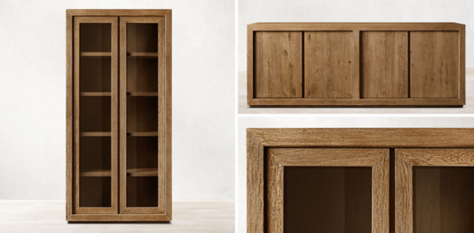 Drifted Reclaimed Oak Cabinet Collection