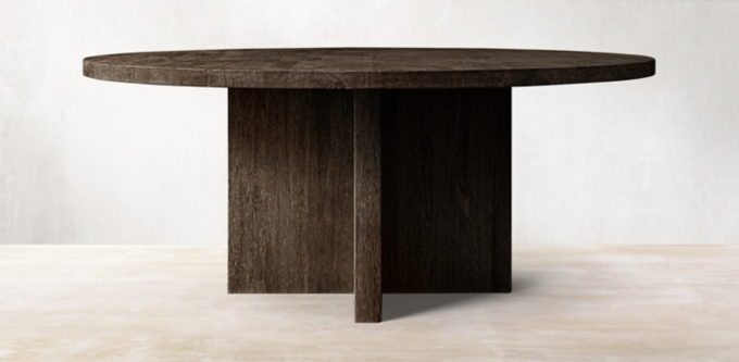 Drifted Reclaimed Oak Round Dining Table Collection